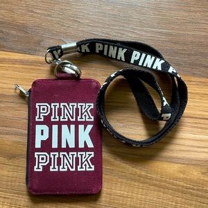 PINK Victoria’s Secret ID card lanyard/wallet
